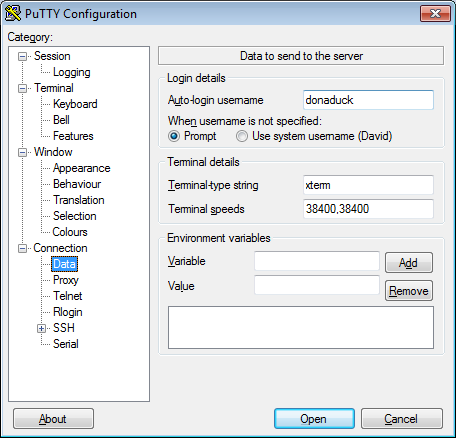 Configuration PuTTY02