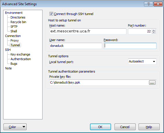 Configuration WinSCP02