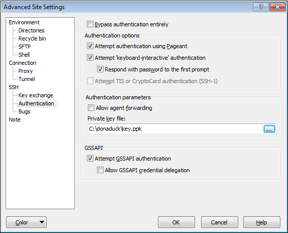 Configuration WinSCP03